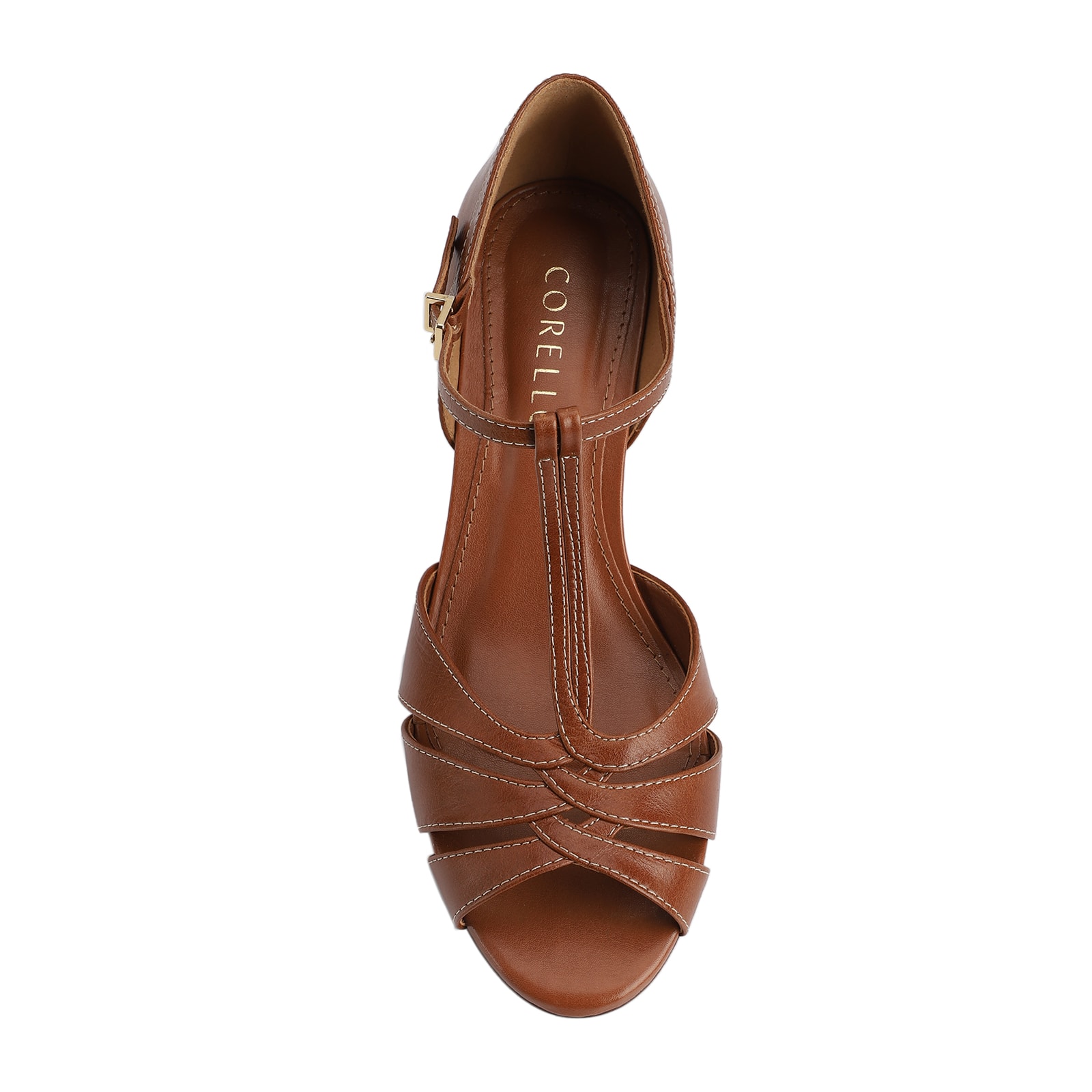 Sandália Couro Marrom