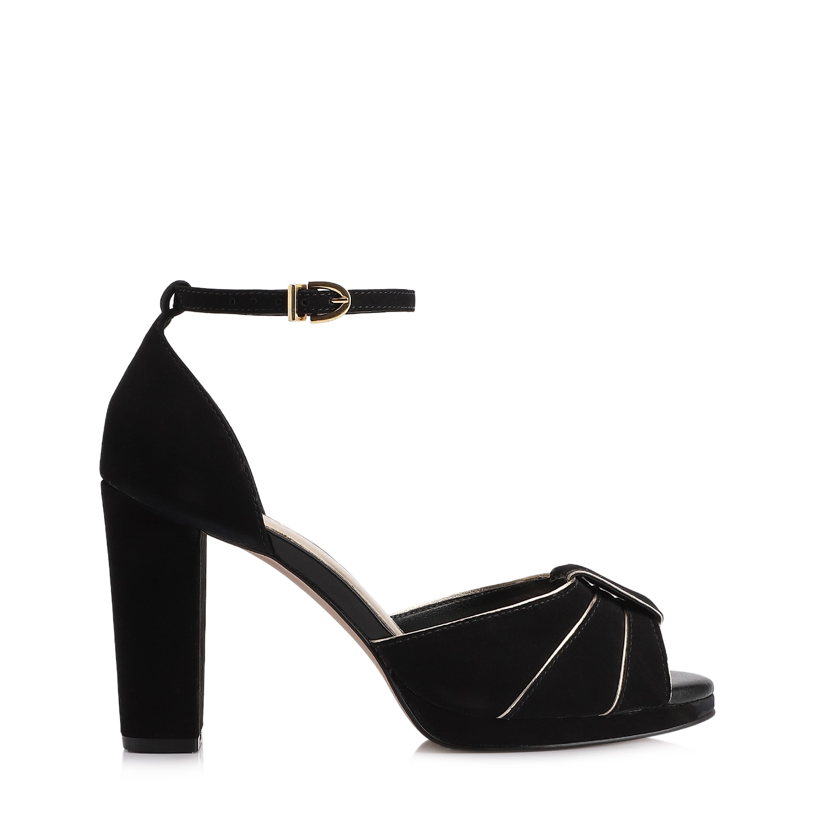 Sandália Couro Nobuck Preto