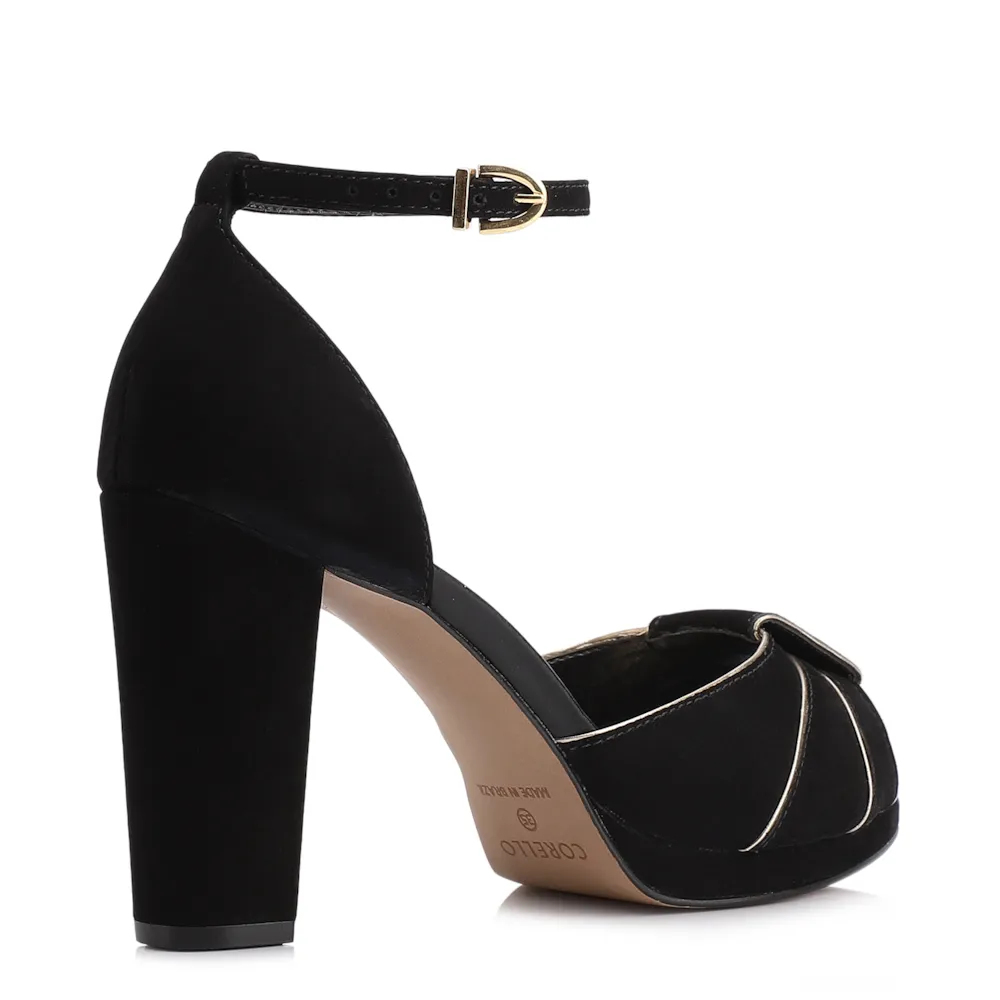 Sandália Couro Nobuck Preto - imagem 4