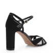 Sandália Couro Nobuck Preto/Verniz Preto - imagem 3