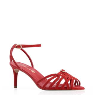 Couro Nobuck Vermelho