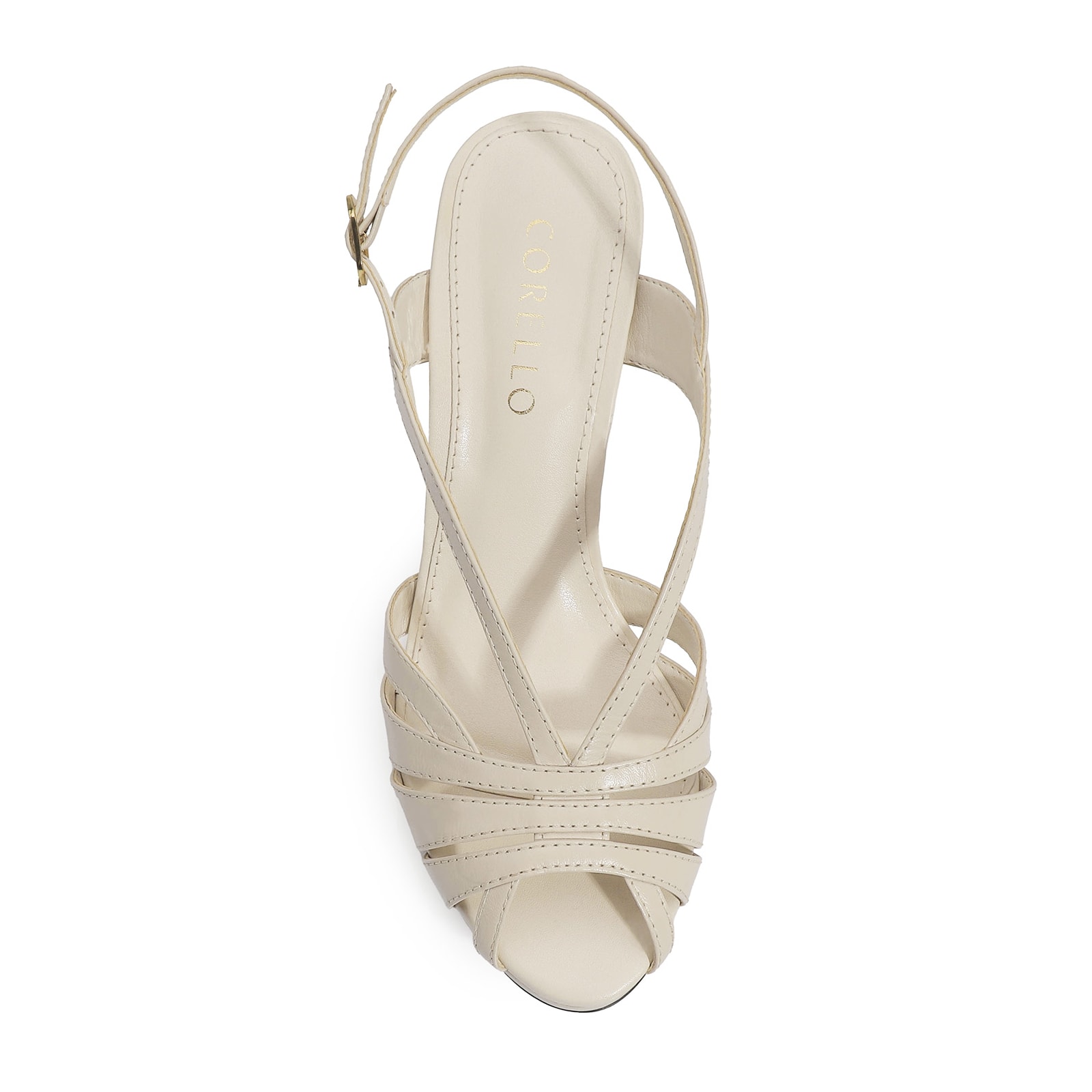 Sandália Couro Off White