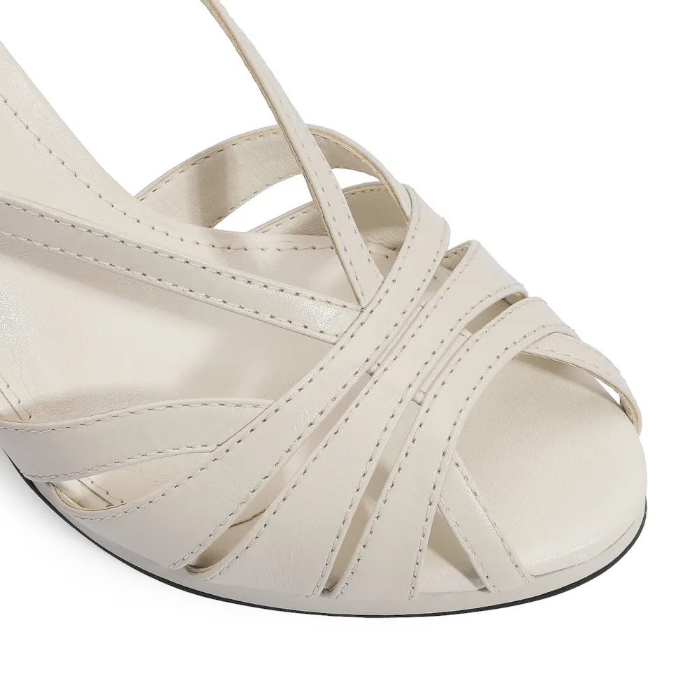 Sandália Couro Off White - imagem 6