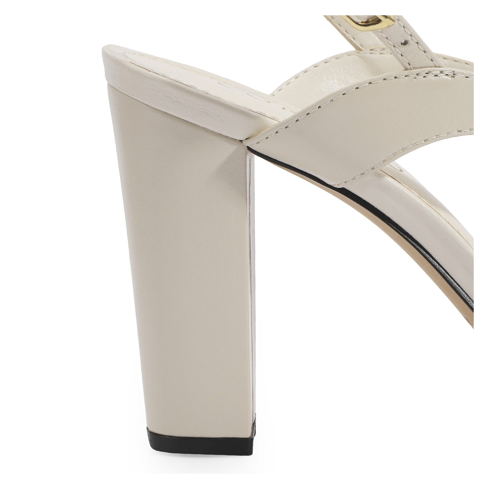 Sandália Couro Off White