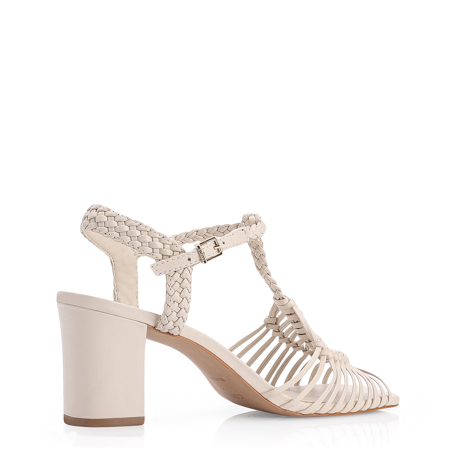 Sandália Couro Off White