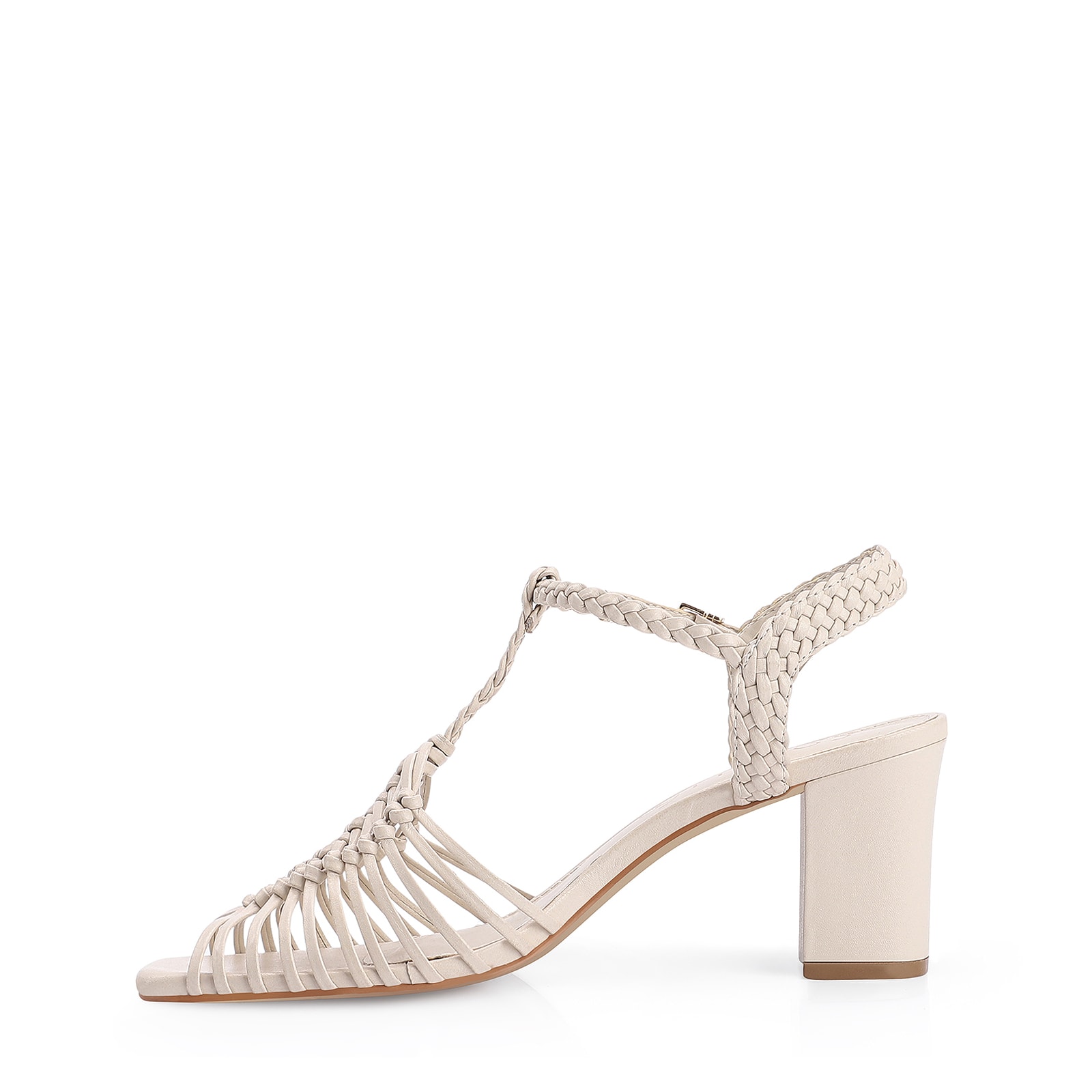 Sandália Couro Off White