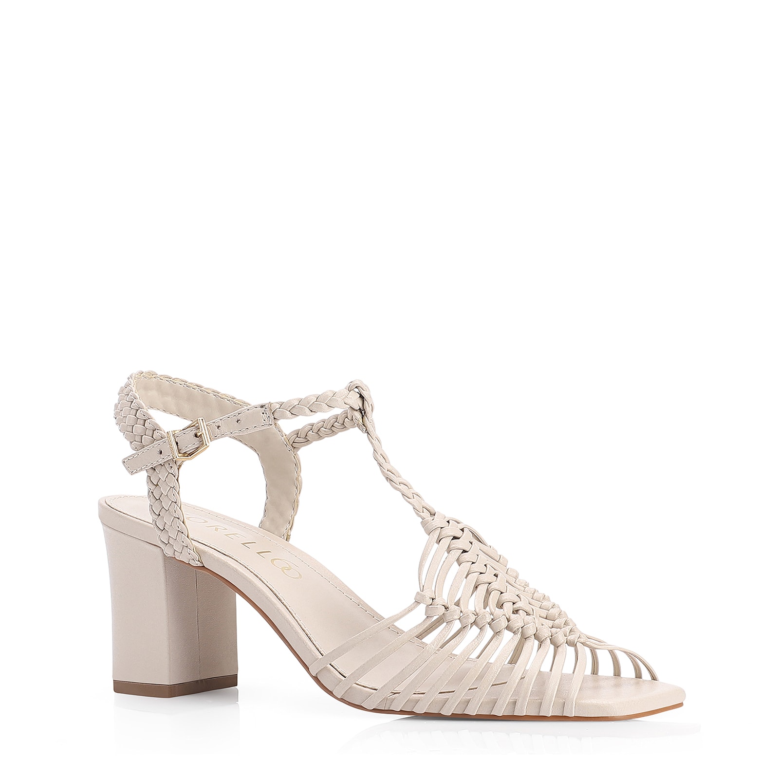 Sandália Couro Off White