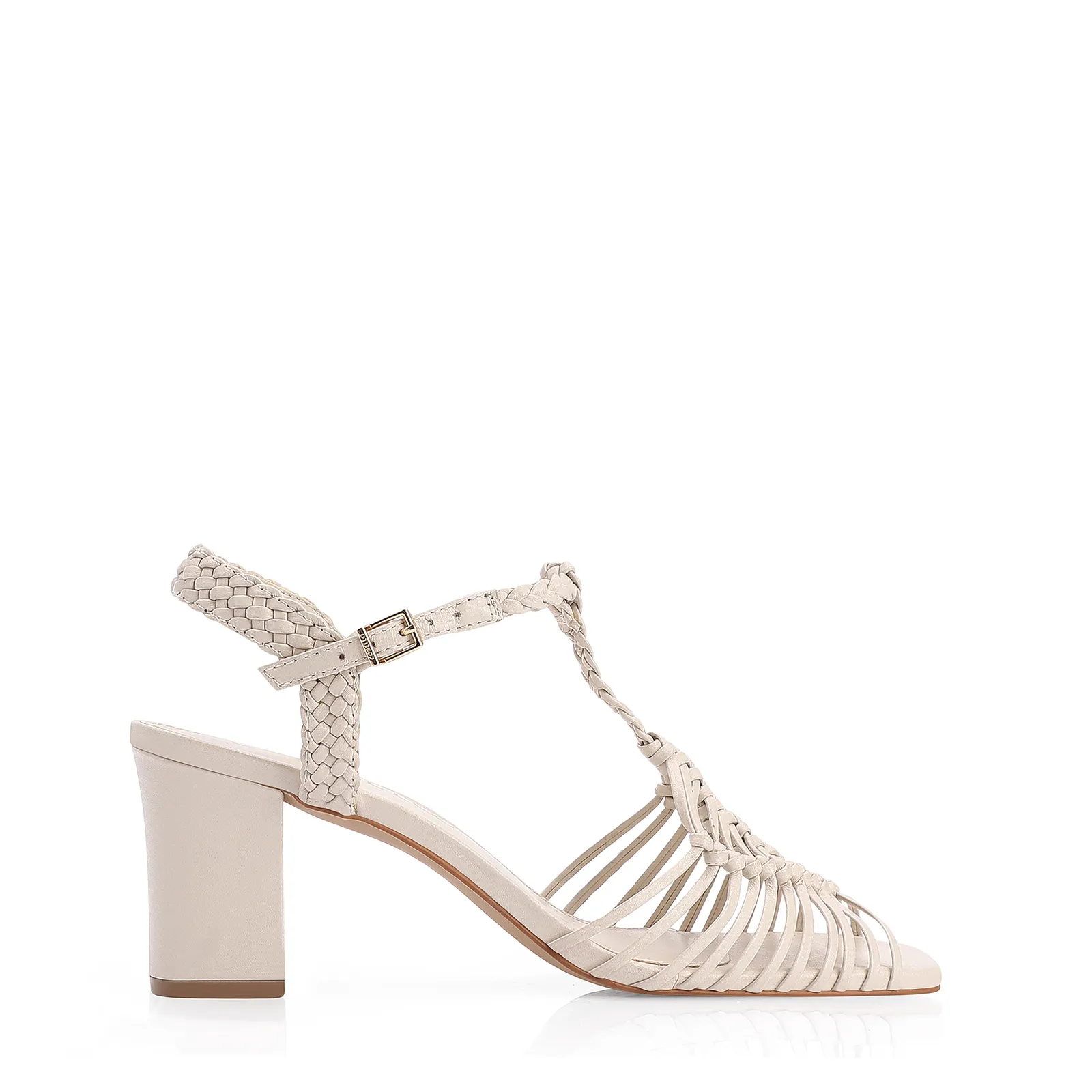 Sandália Couro Off White