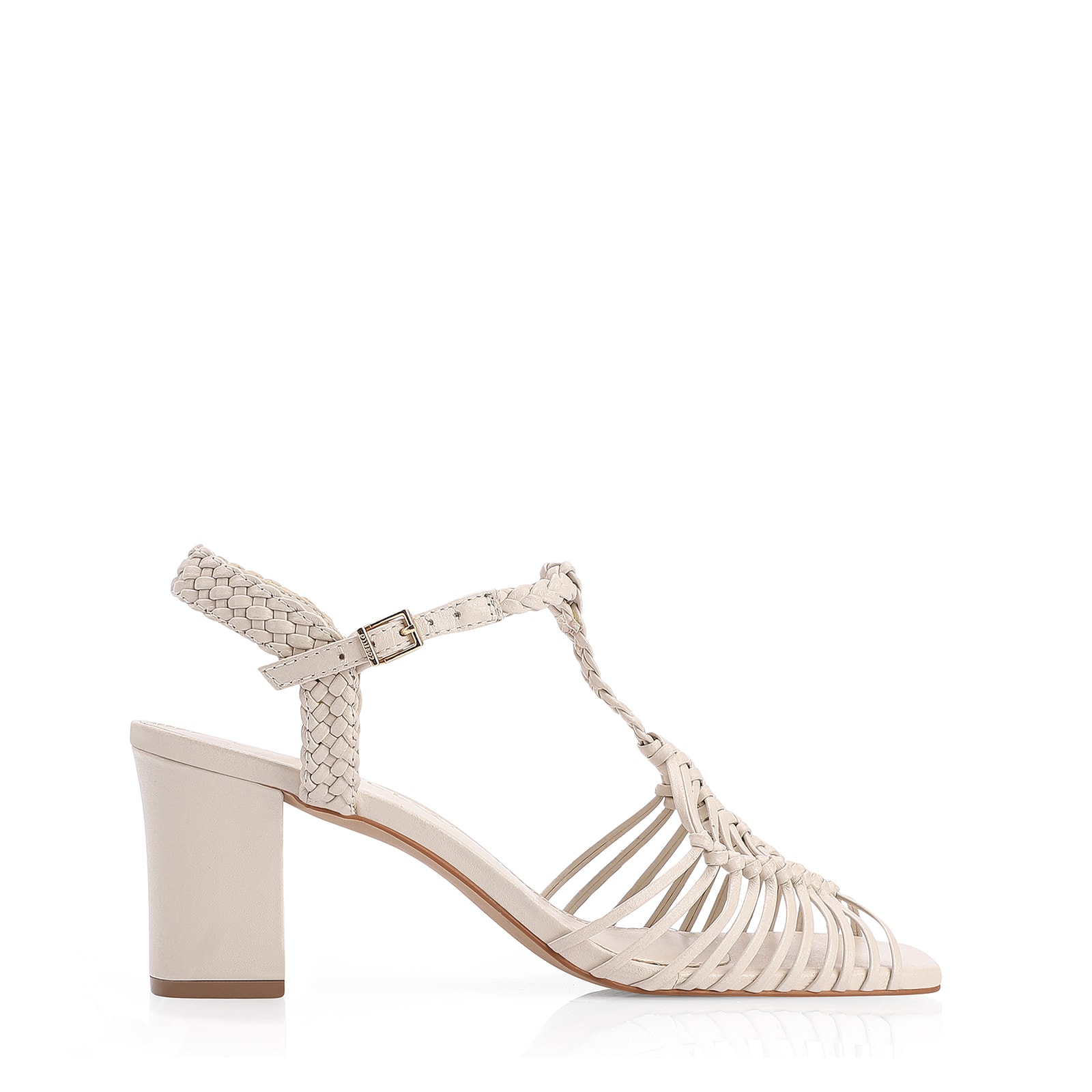 Sandália Couro Off White