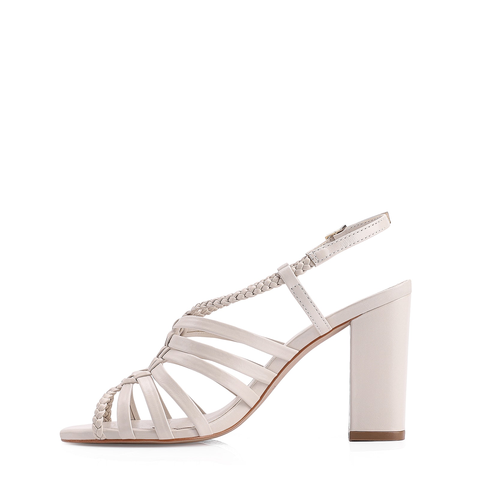 Sandália Couro Off White