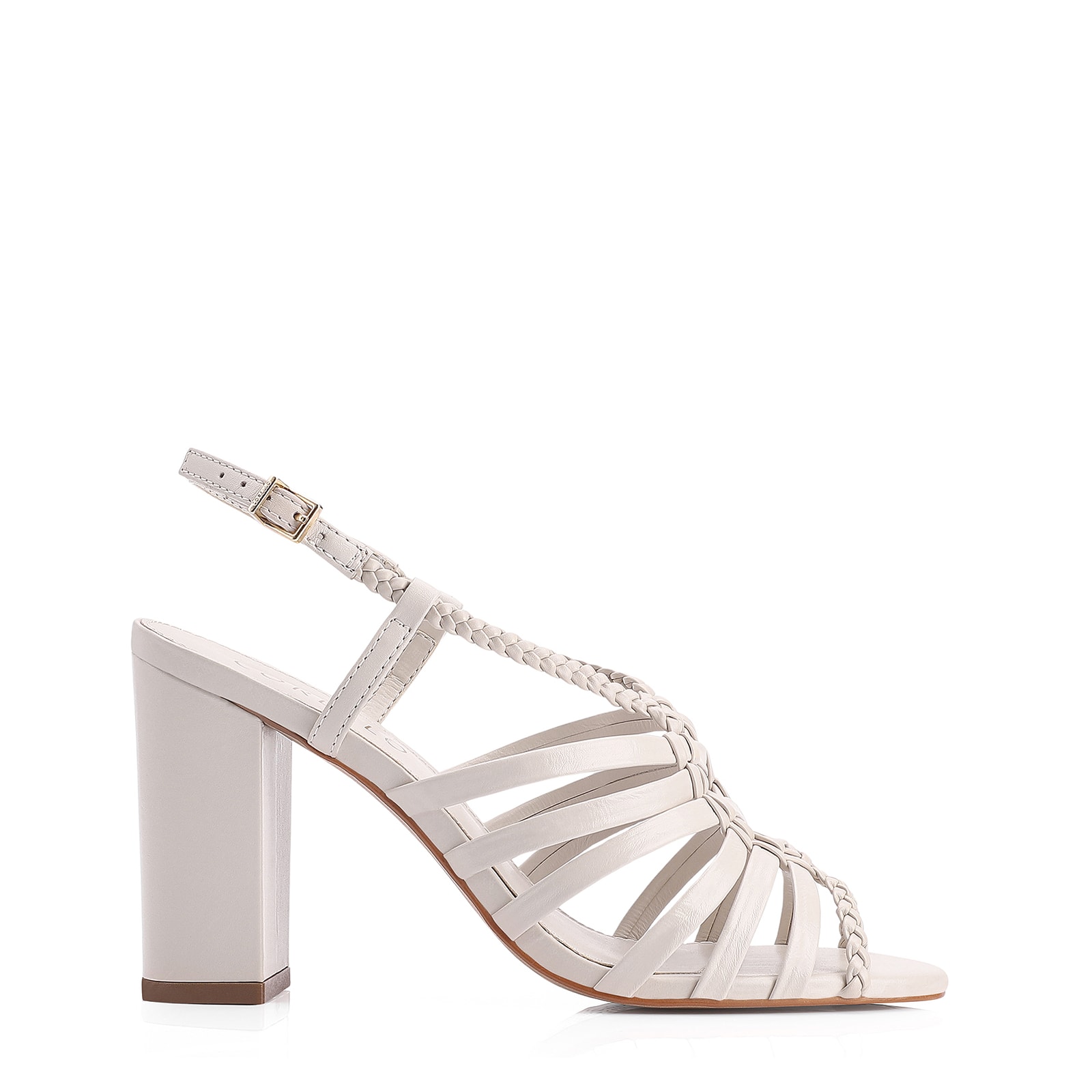 Sandália Couro Off White