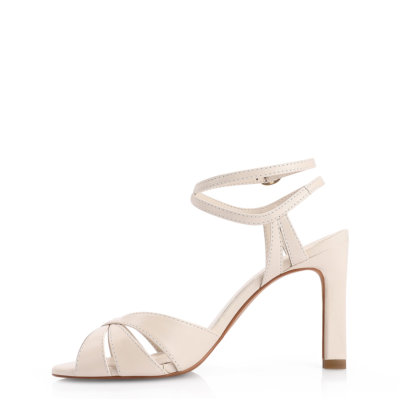 Sandália Couro Off White