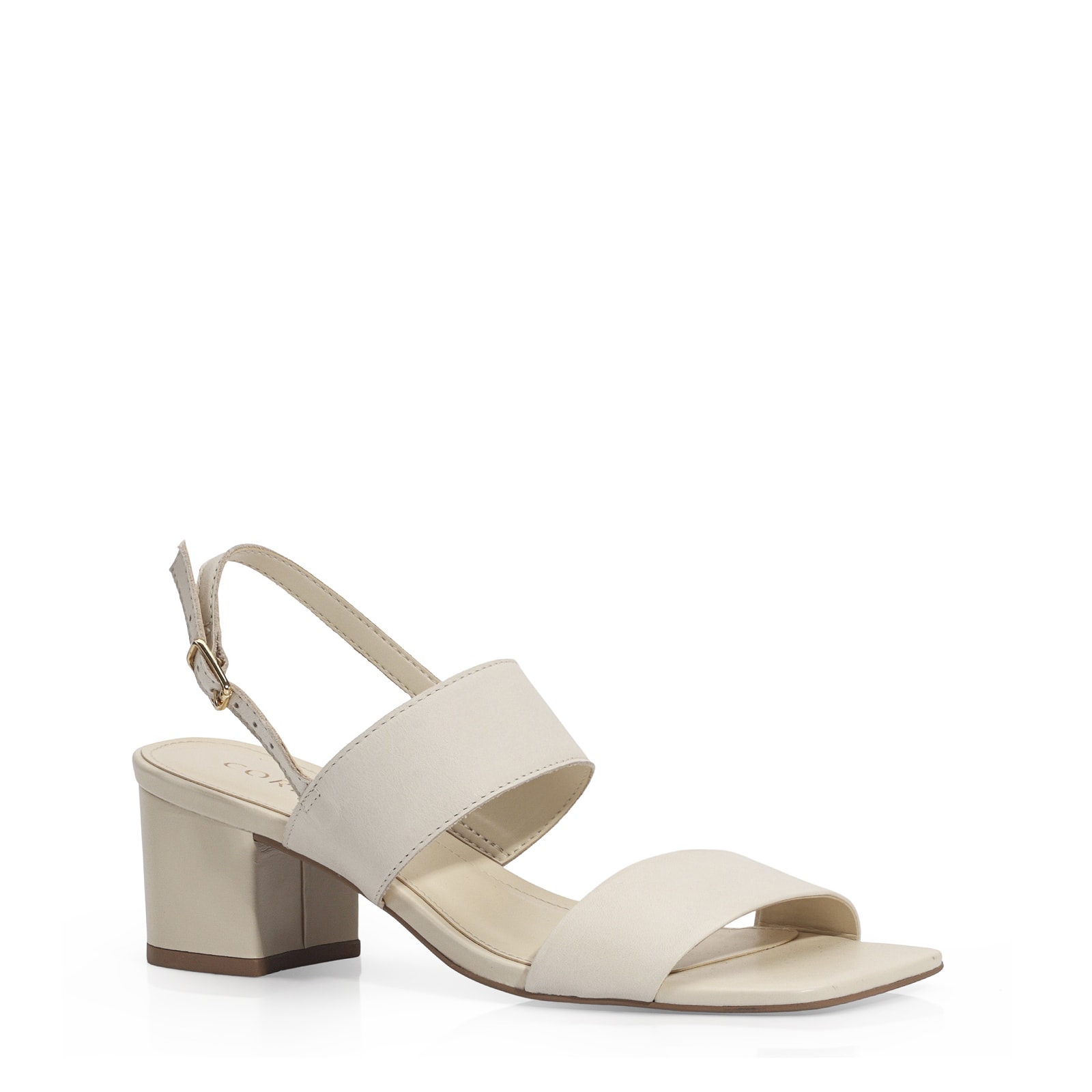 Sandália Couro Off White