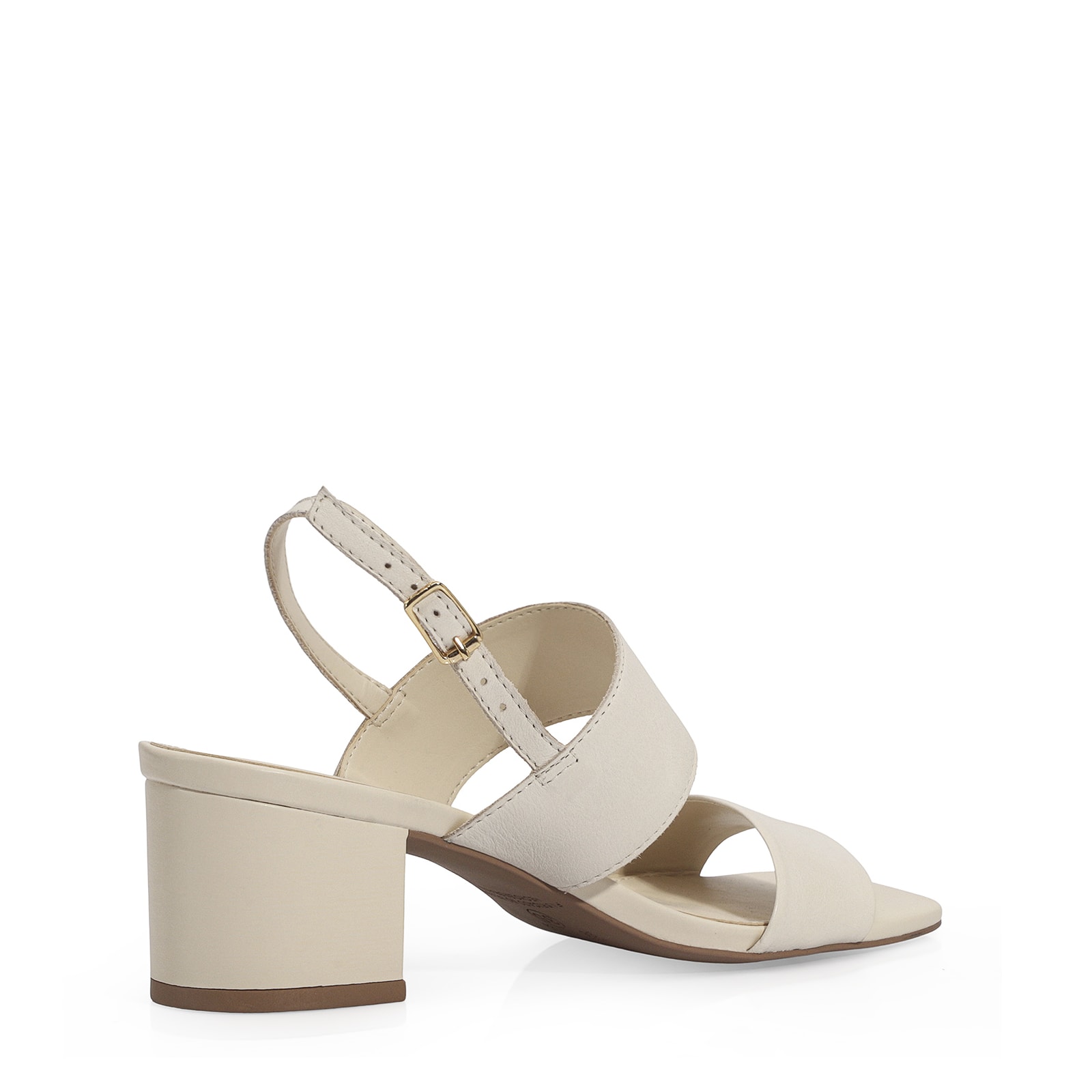 Sandália Couro Off White