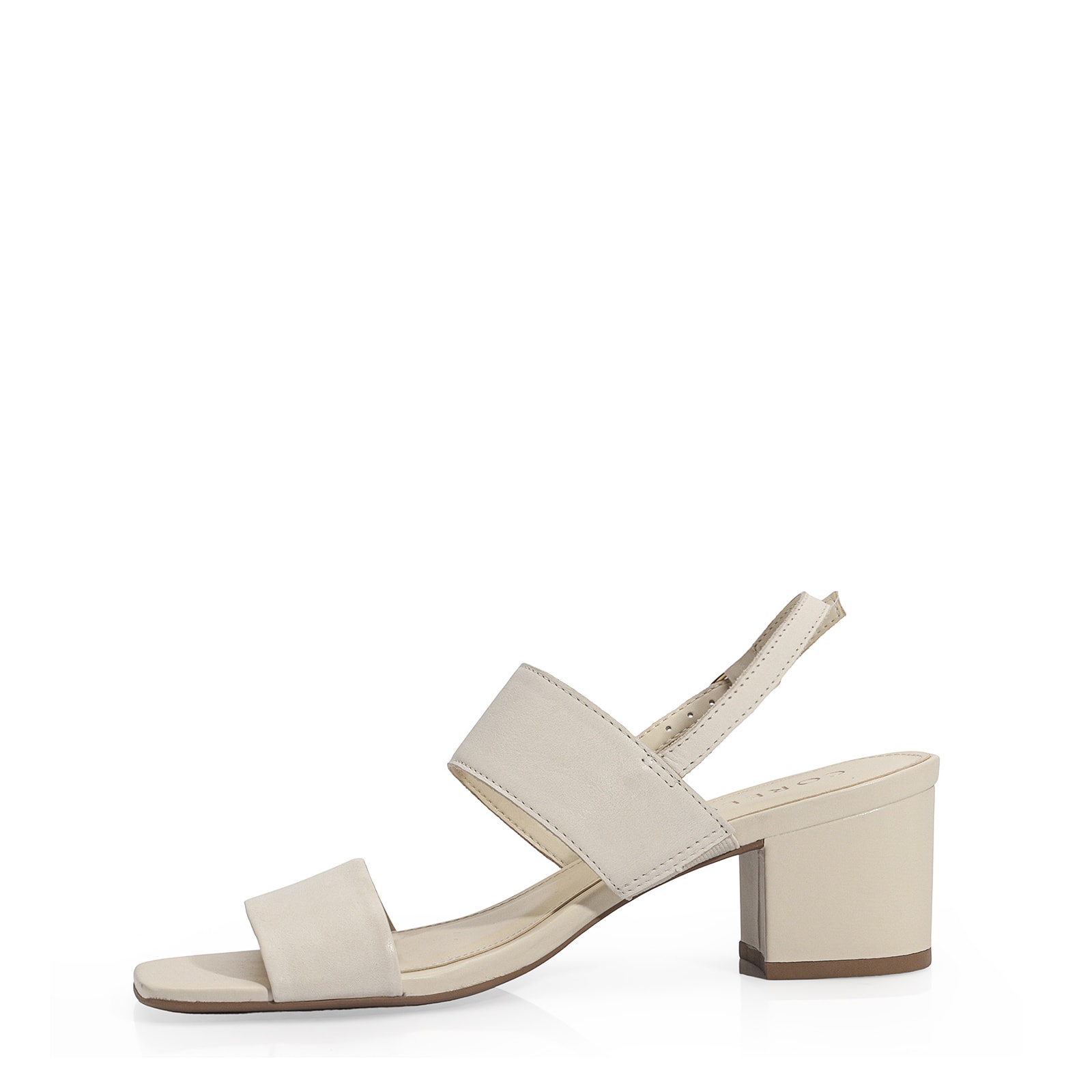 Sandália Couro Off White