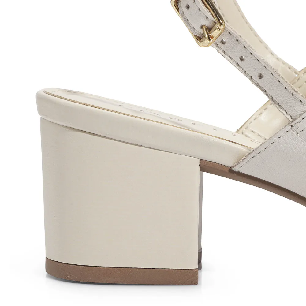 Sandália Couro Off White - imagem 8
