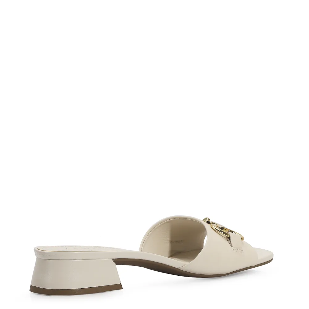 Sandália Couro Off White - imagem 4