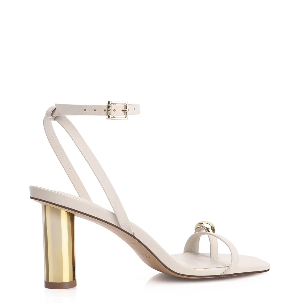 Sandália Couro Off White - imagem 4