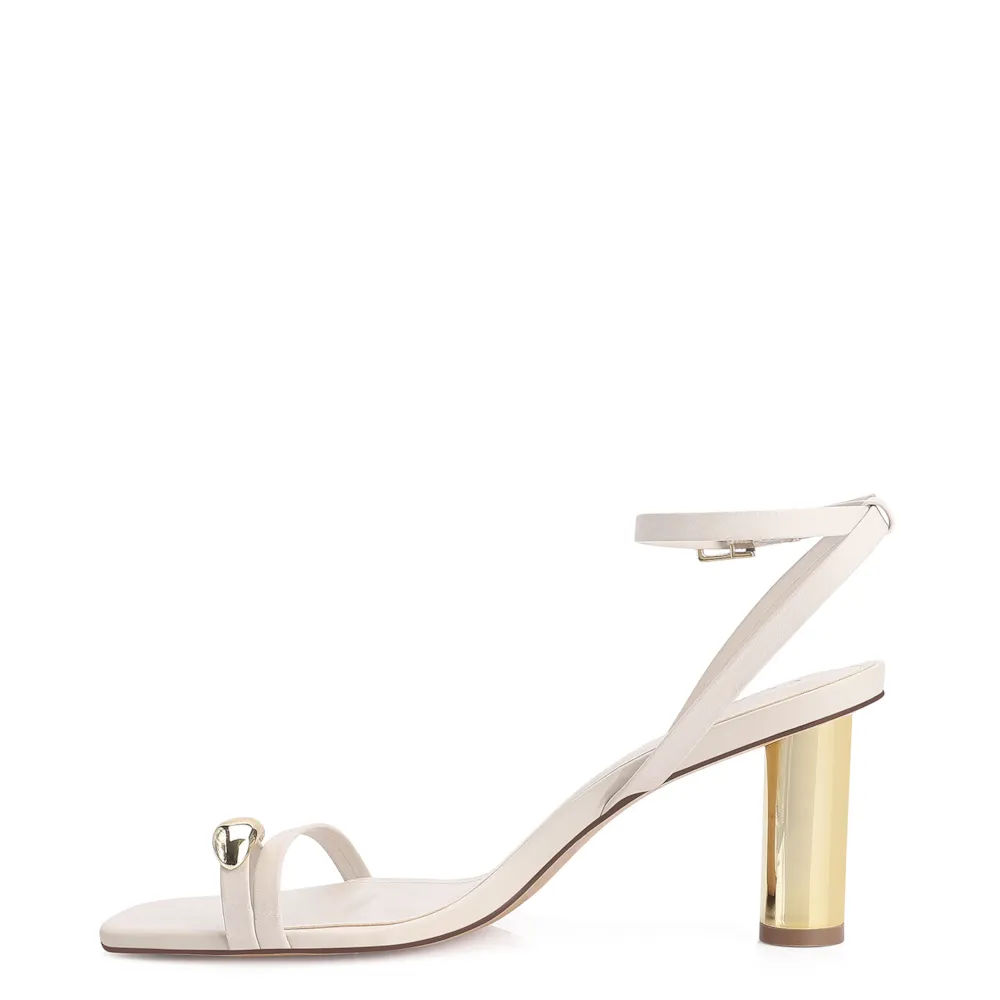 Sandália Couro Off White - imagem 5
