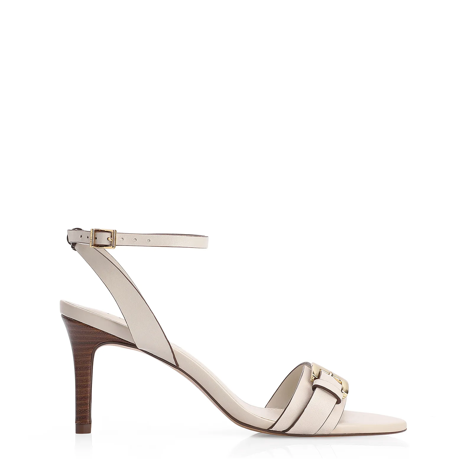 Sandália Couro Off White