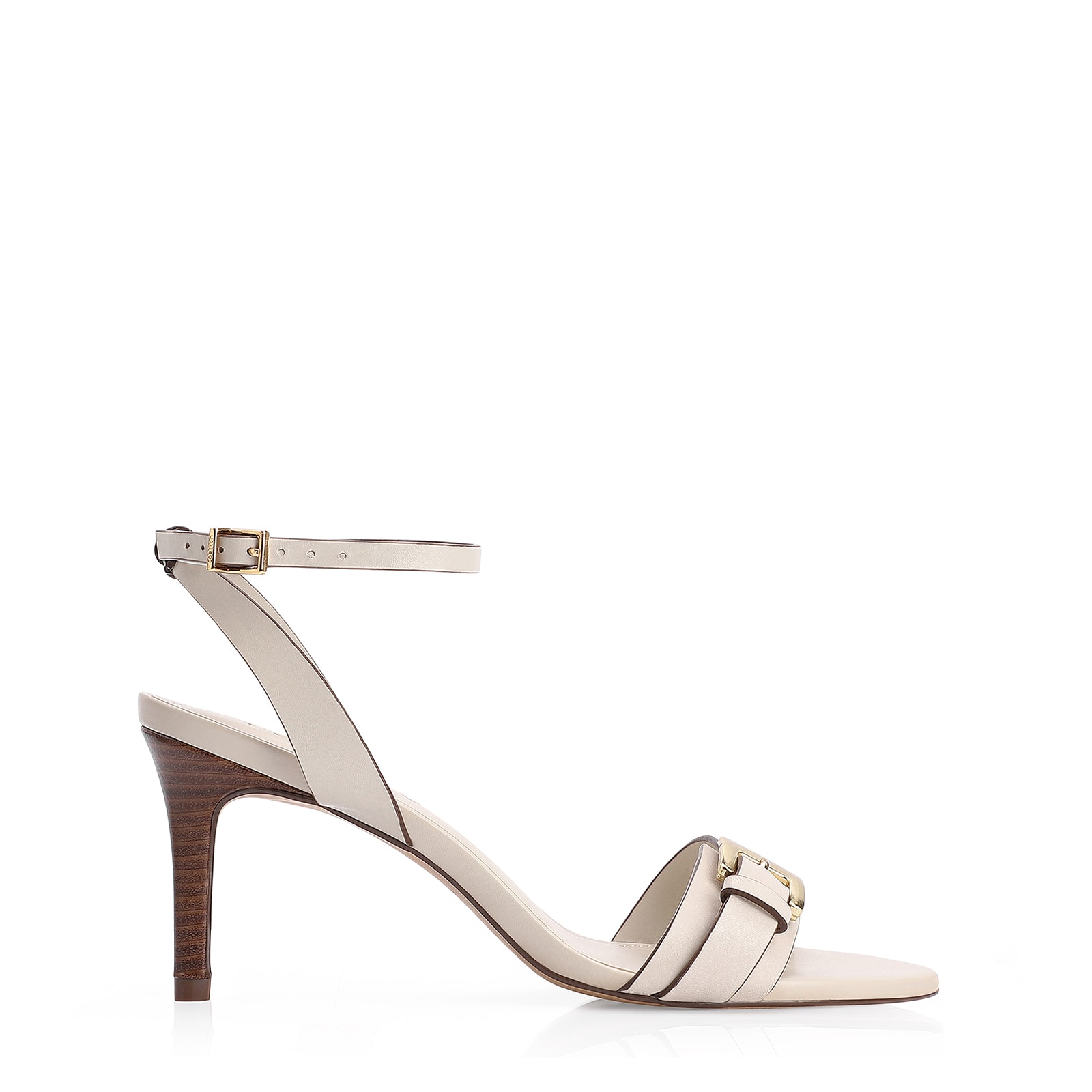 Sandália Couro Off White