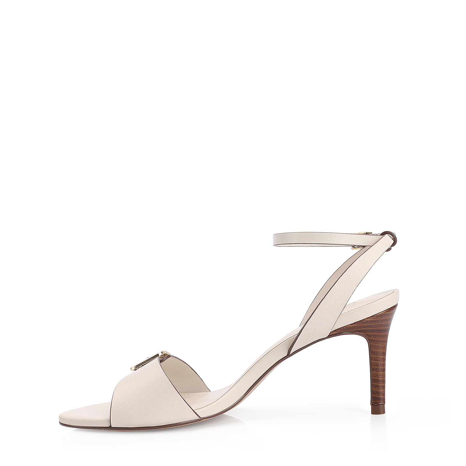 Sandália Couro Off White