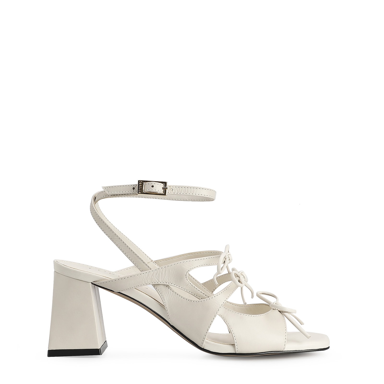 Sandália Couro Off White