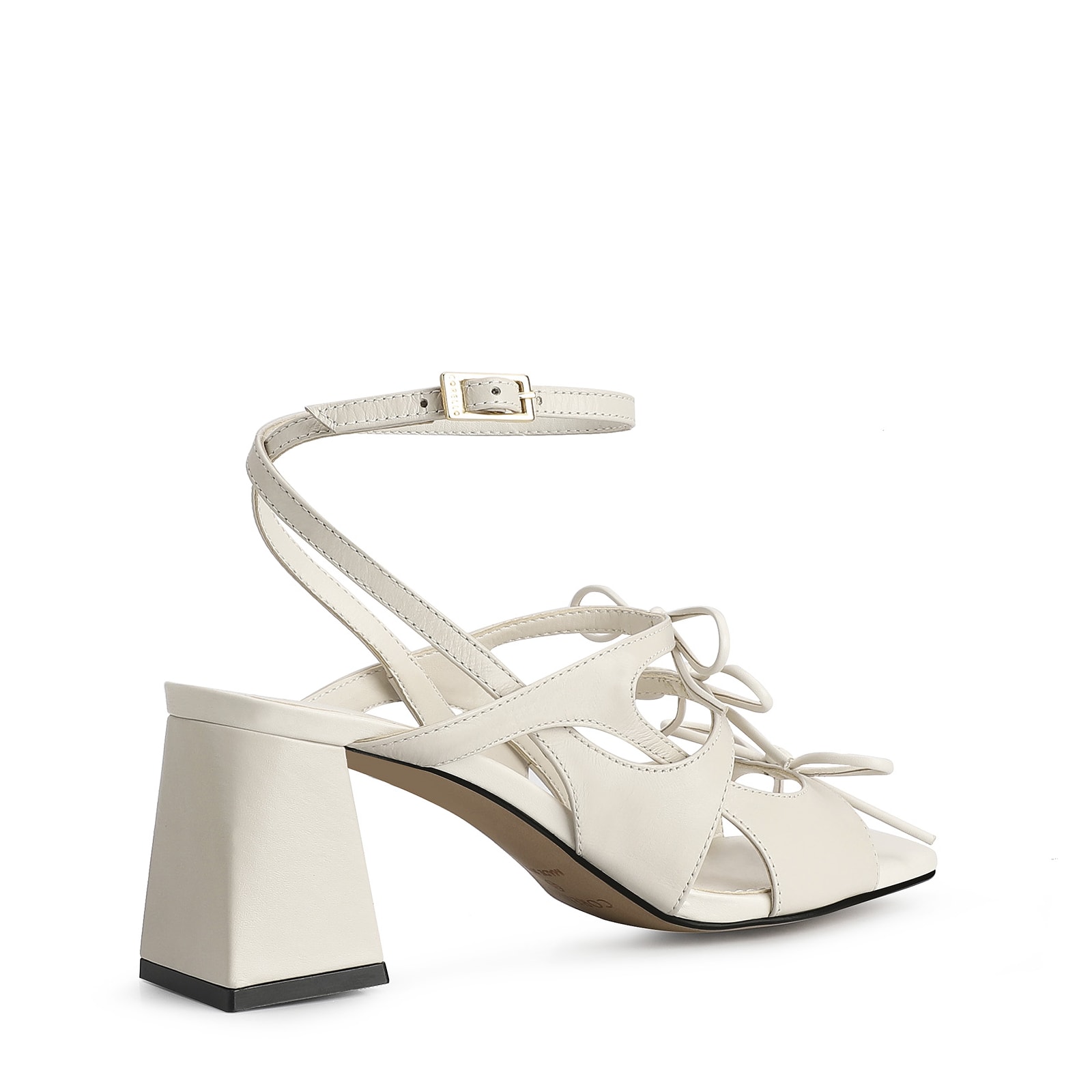 Sandália Couro Off White