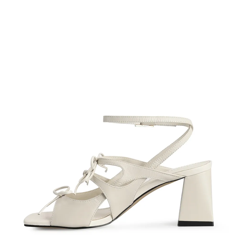 Sandália Couro Off White - imagem 5