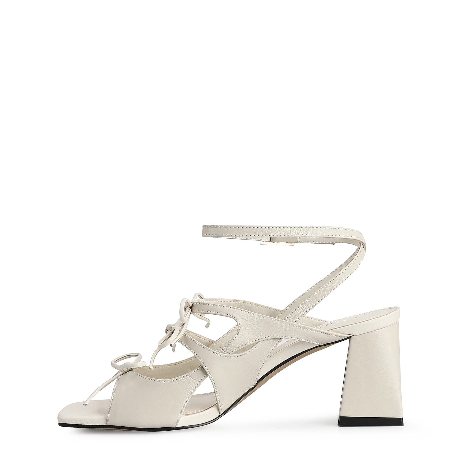 Sandália Couro Off White