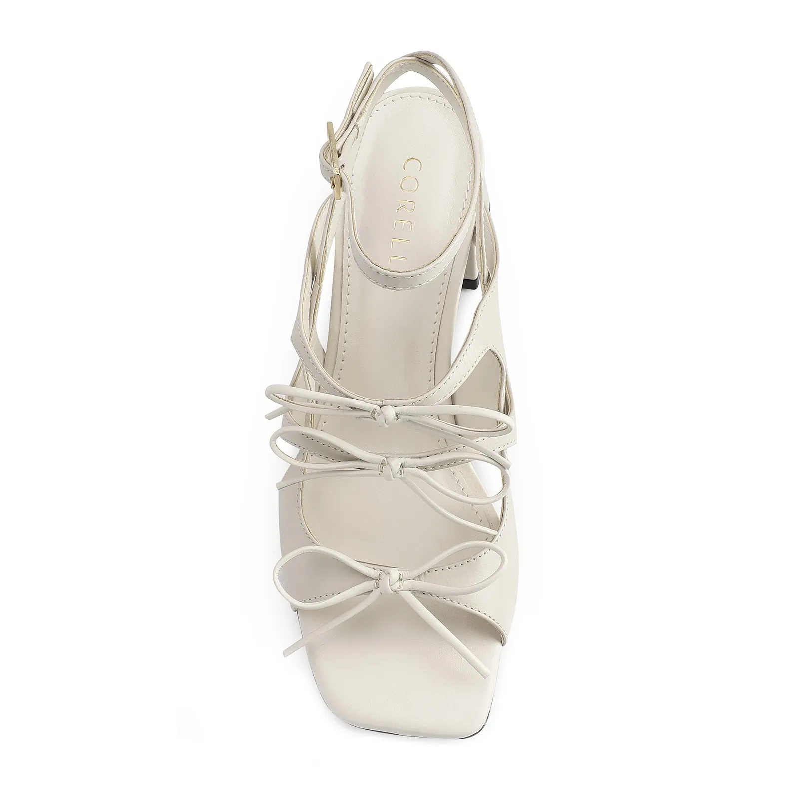 Sandália Couro Off White