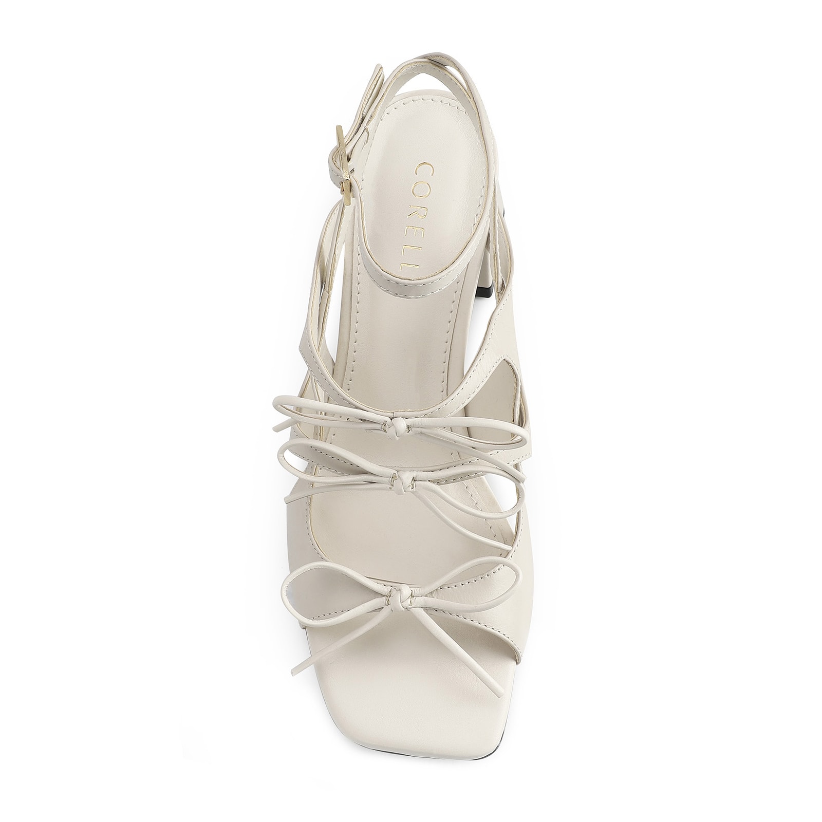 Sandália Couro Off White