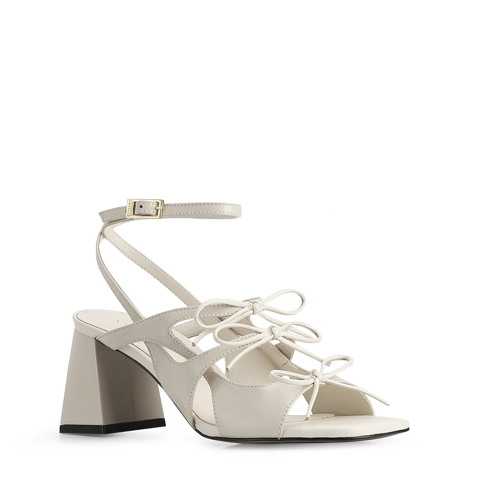 Sandália Couro Off White