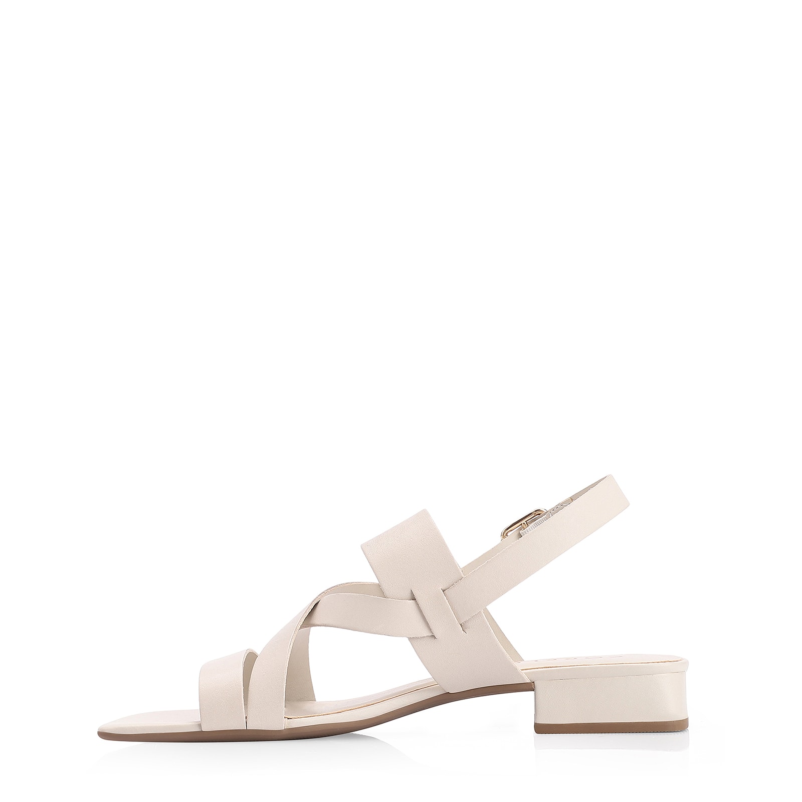 Sandália Couro Off White
