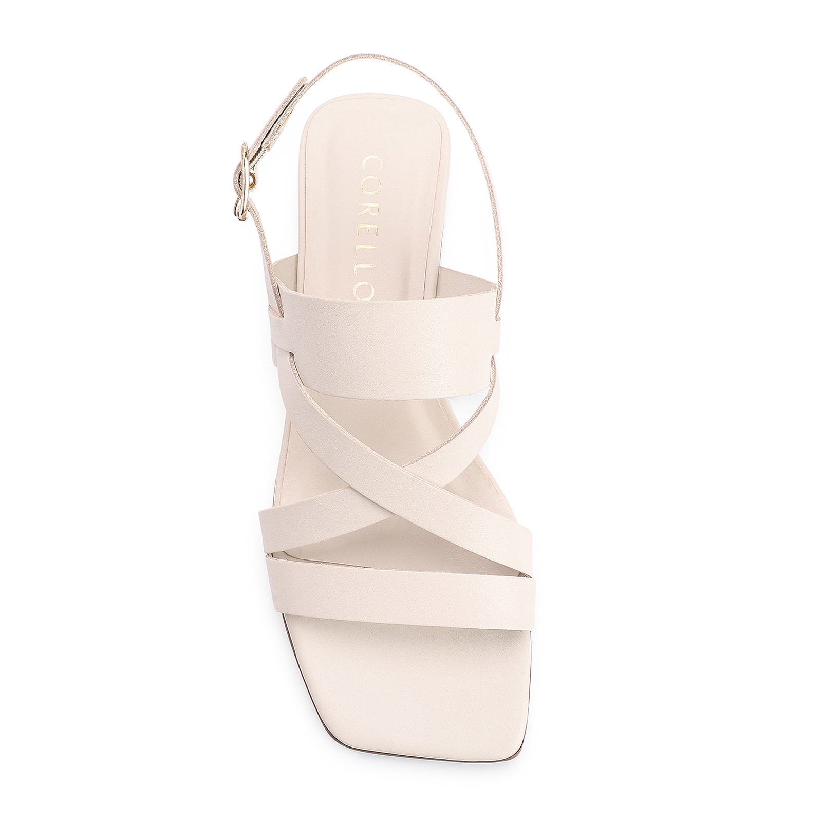 Sandália Couro Off White