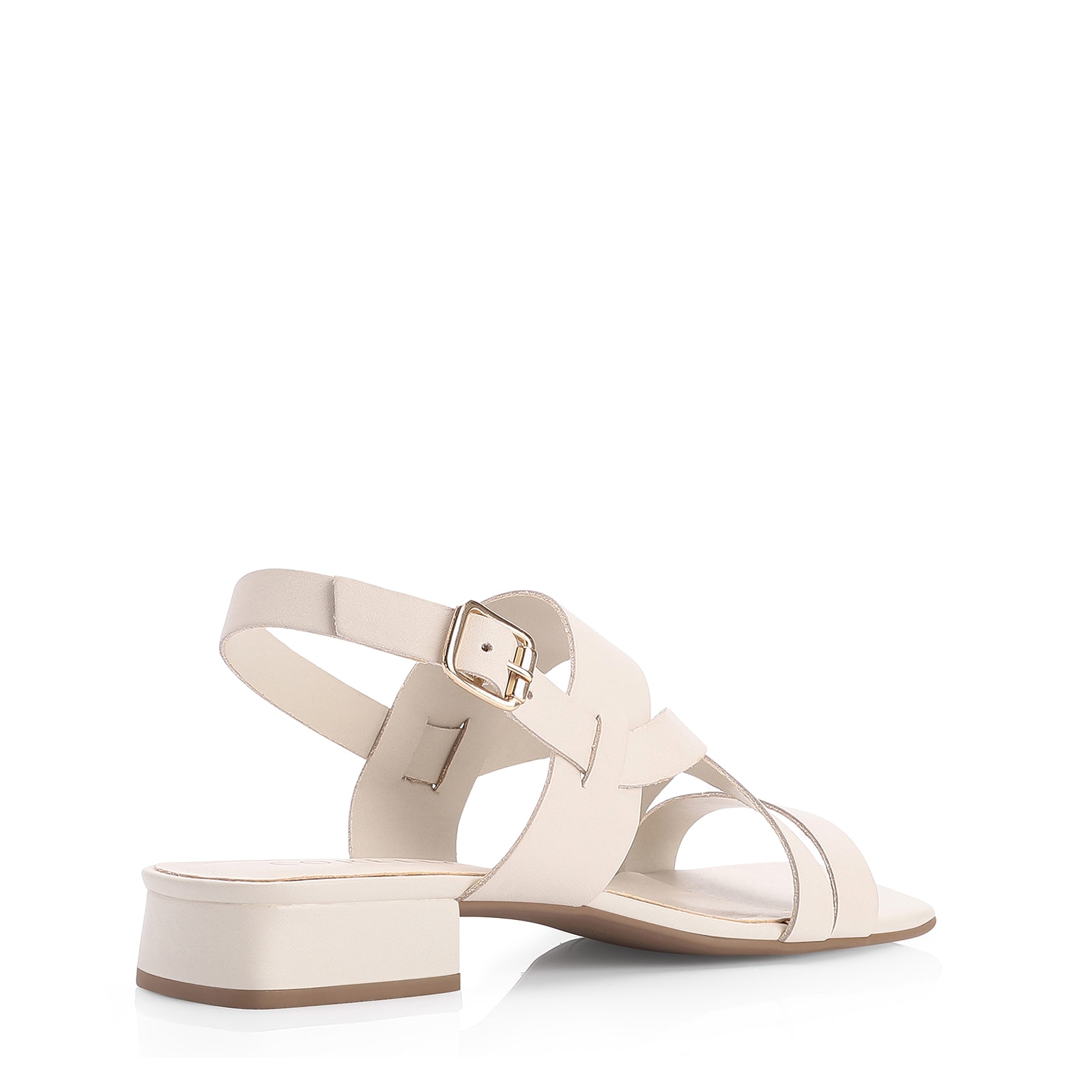 Sandália Couro Off White