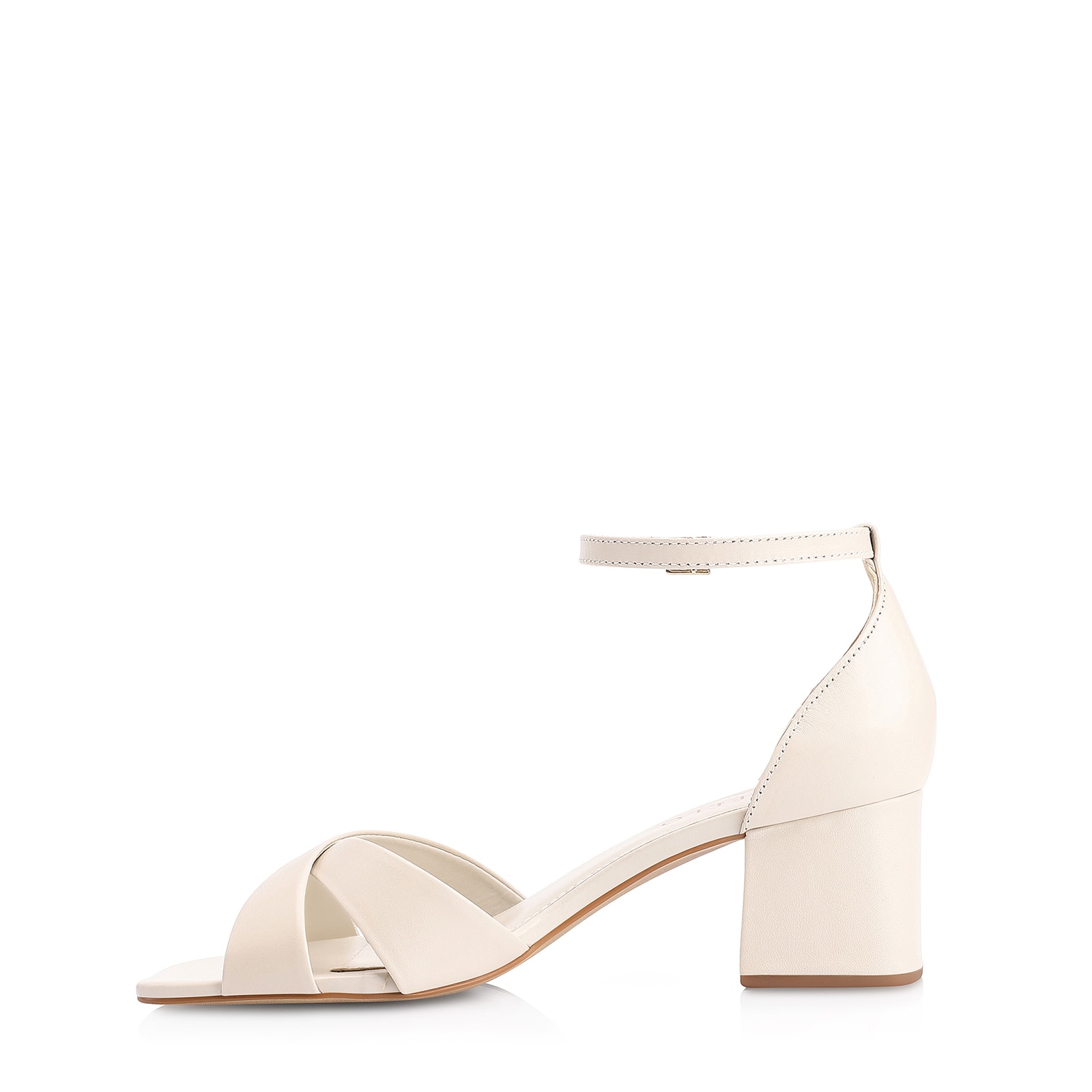 Sandália Couro Off White