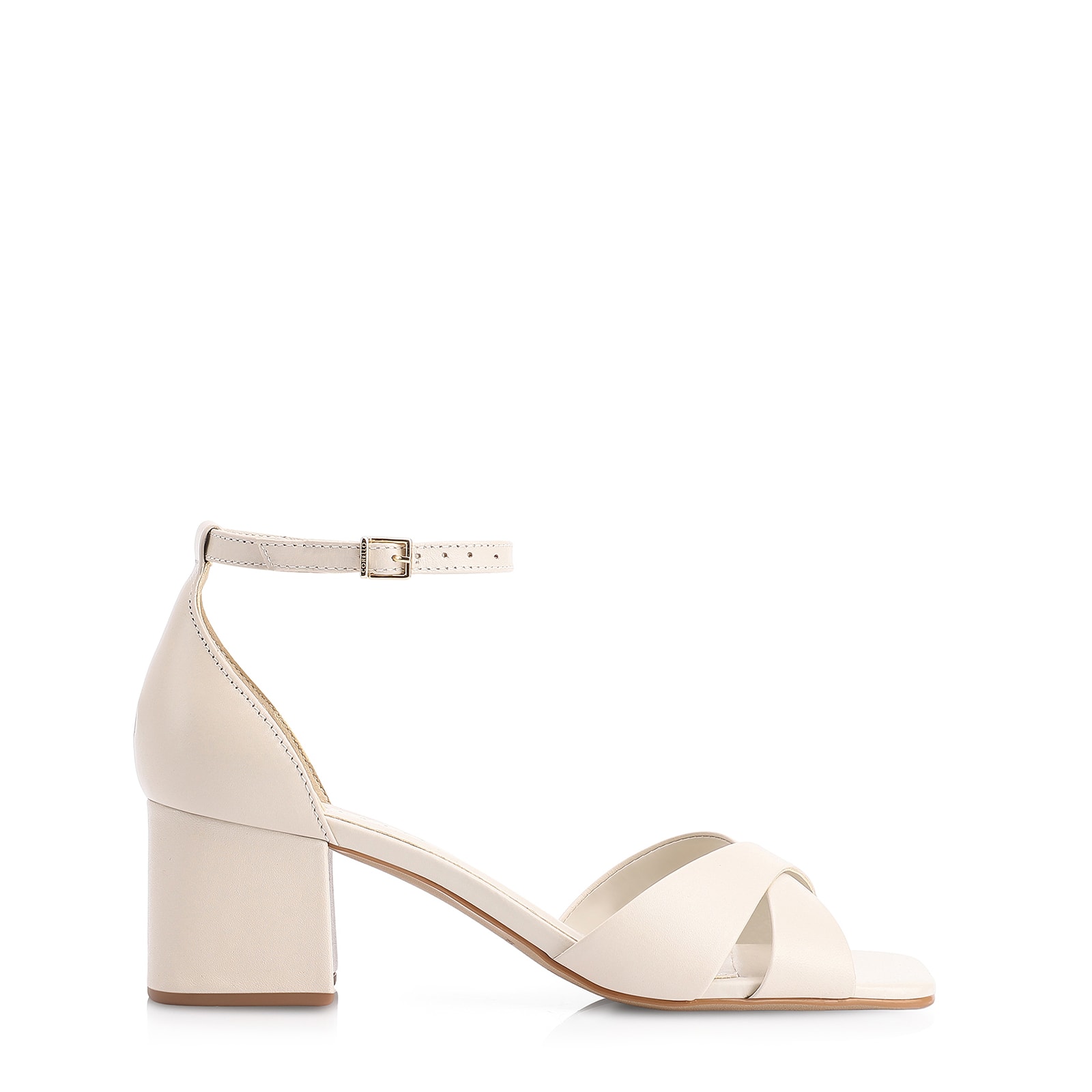 Sandália Couro Off White