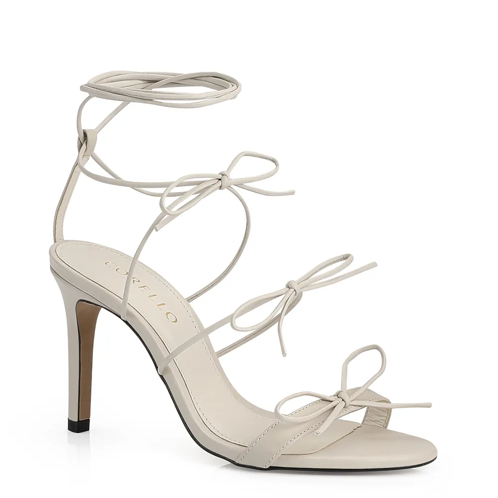 Sandália Couro Off White