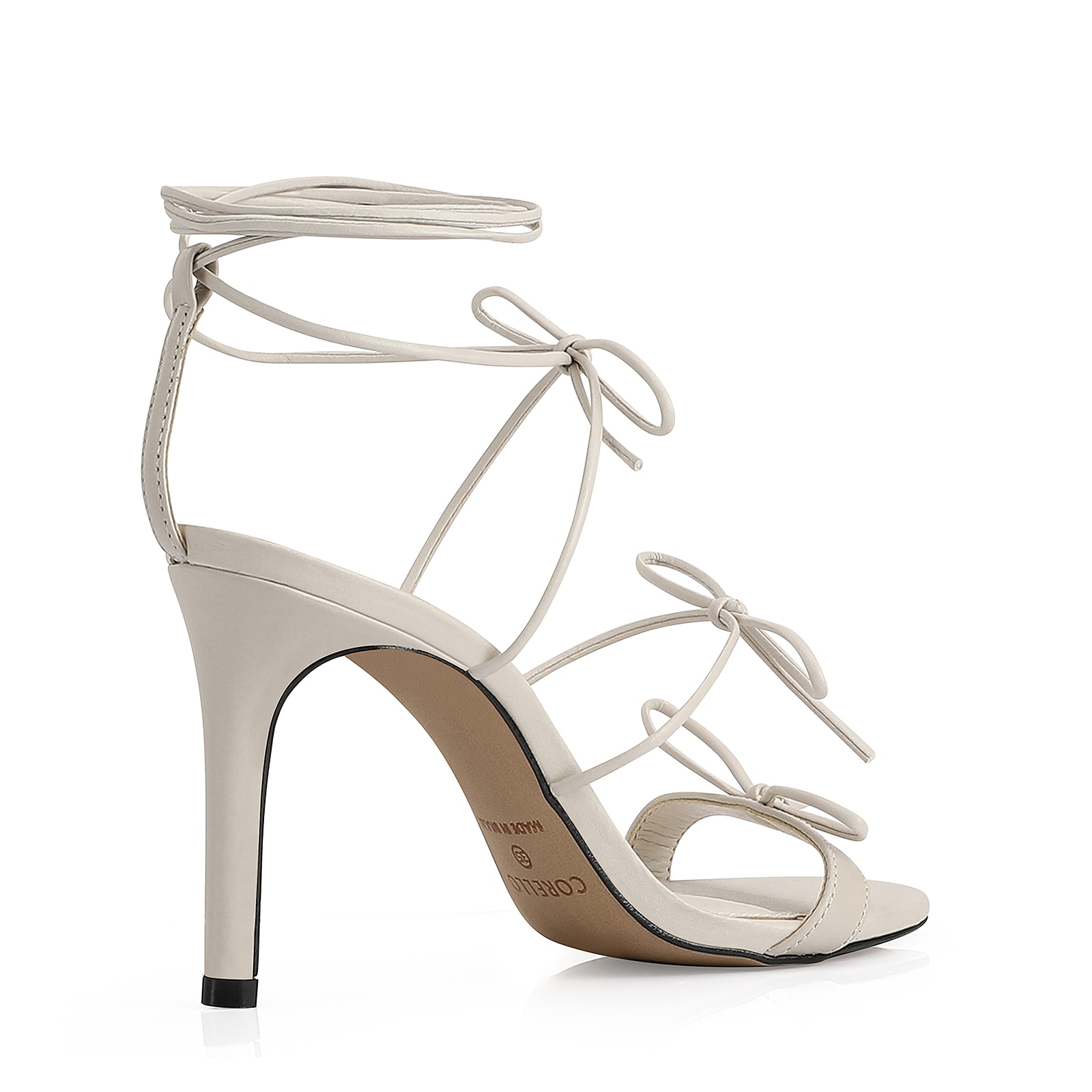 Sandália Couro Off White