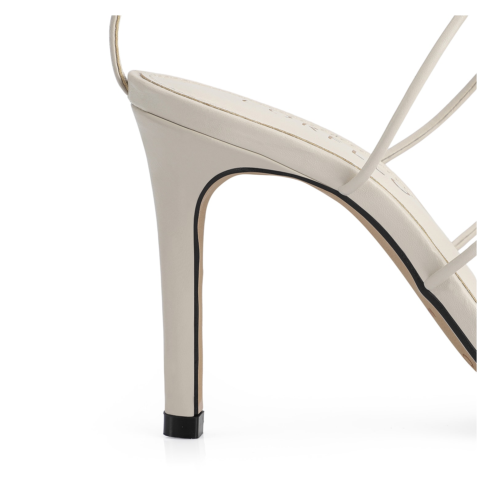 Sandália Couro Off White