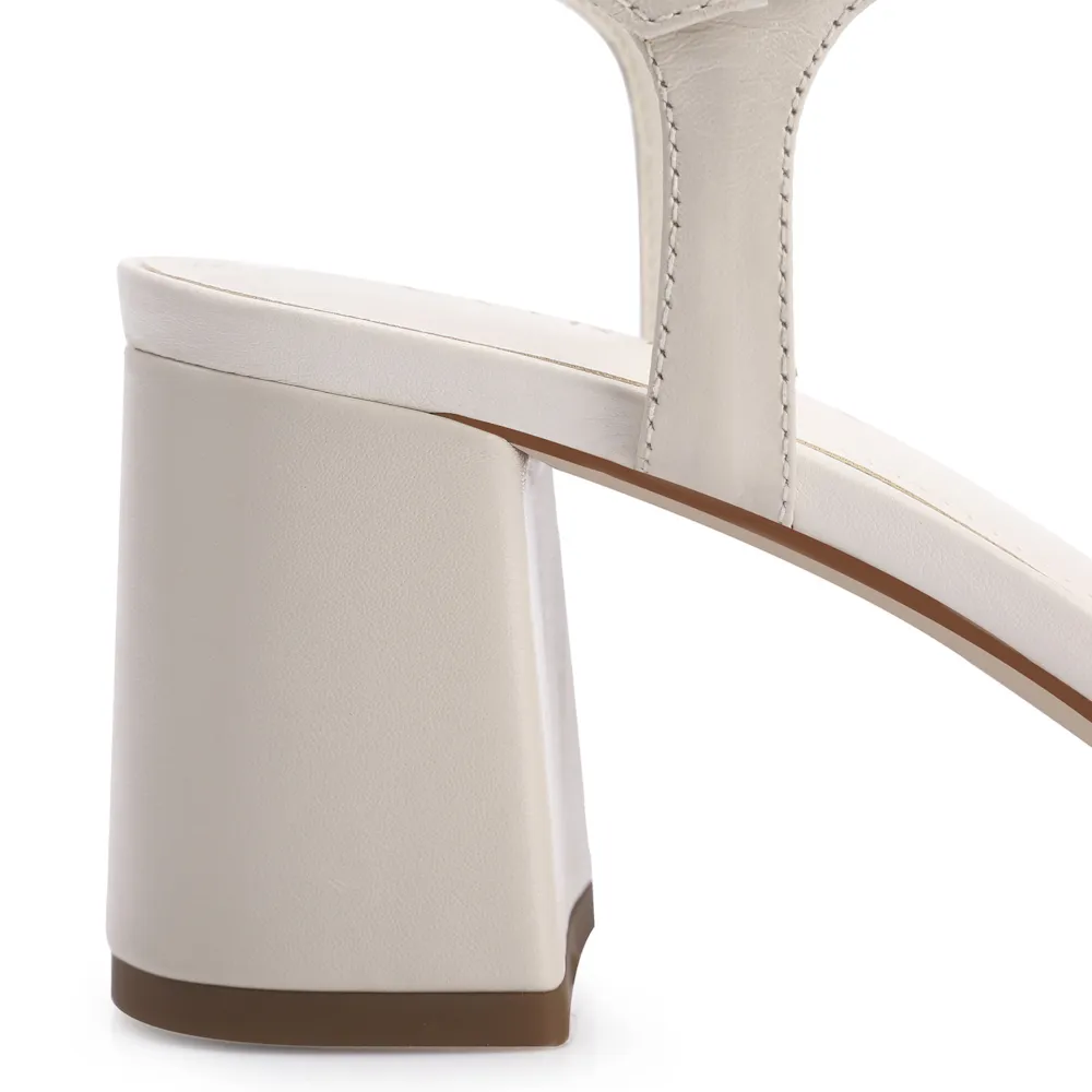 Sandália Couro Off White - imagem 8