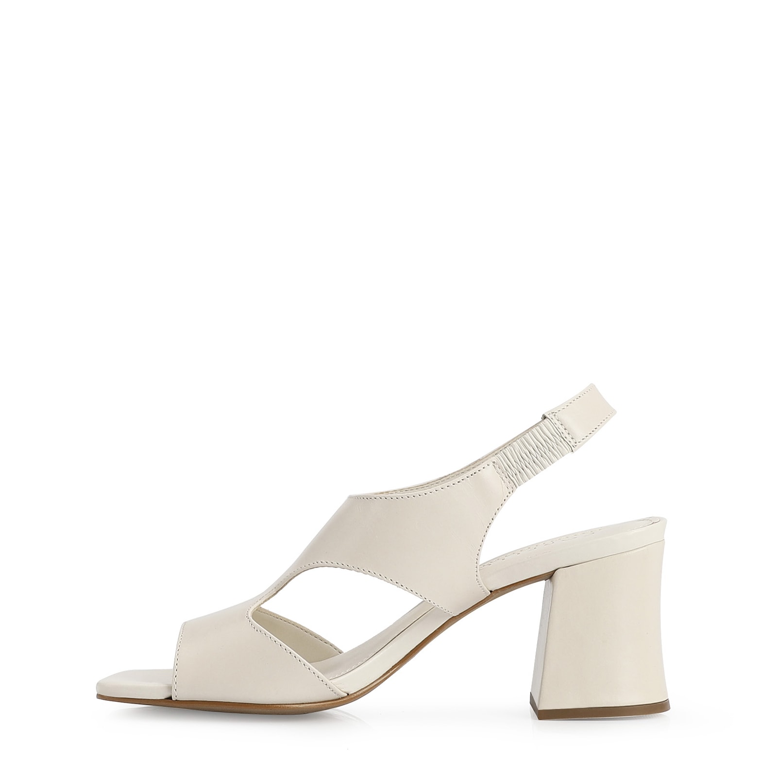 Sandália Couro Off White
