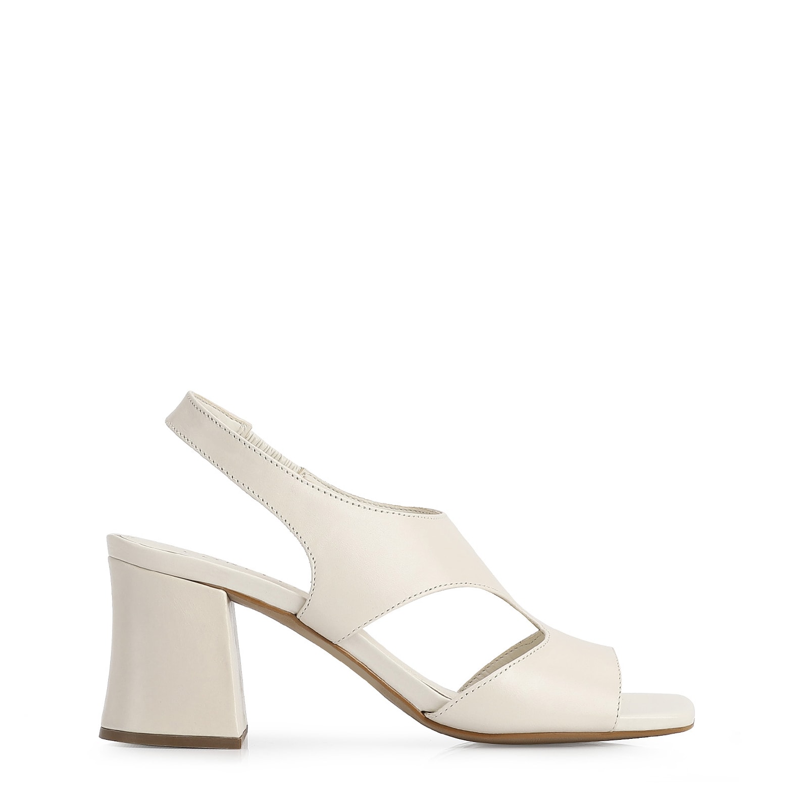 Sandália Couro Off White