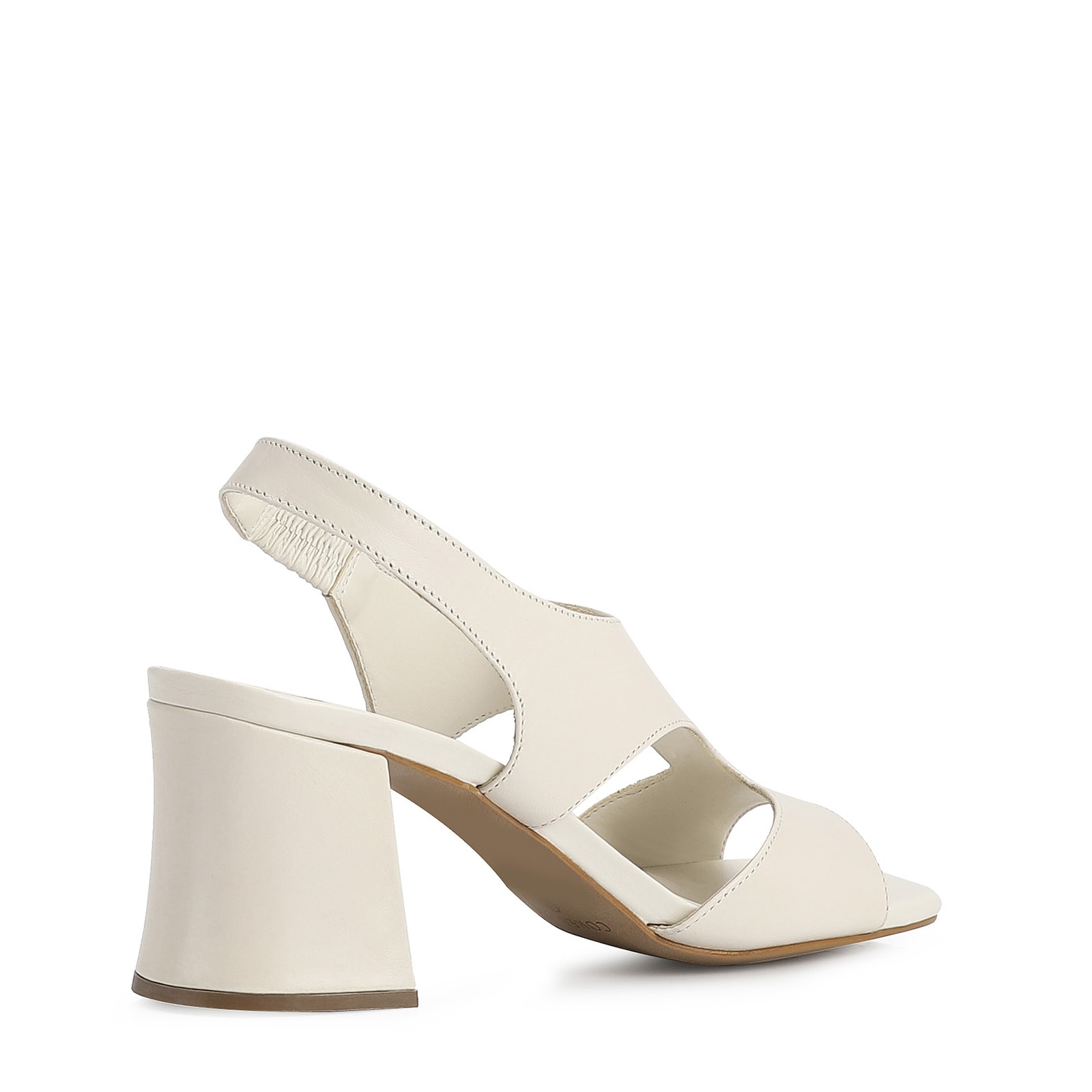 Sandália Couro Off White