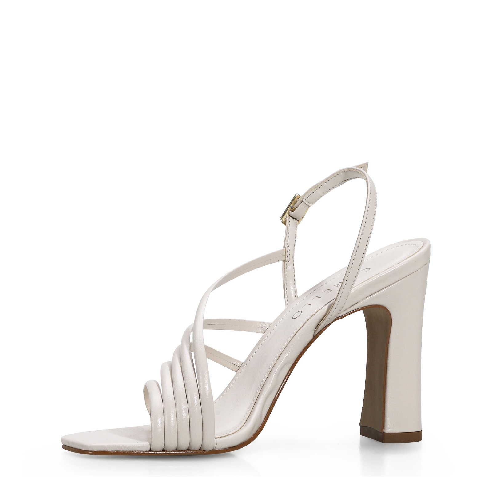 Sandália Couro Off White