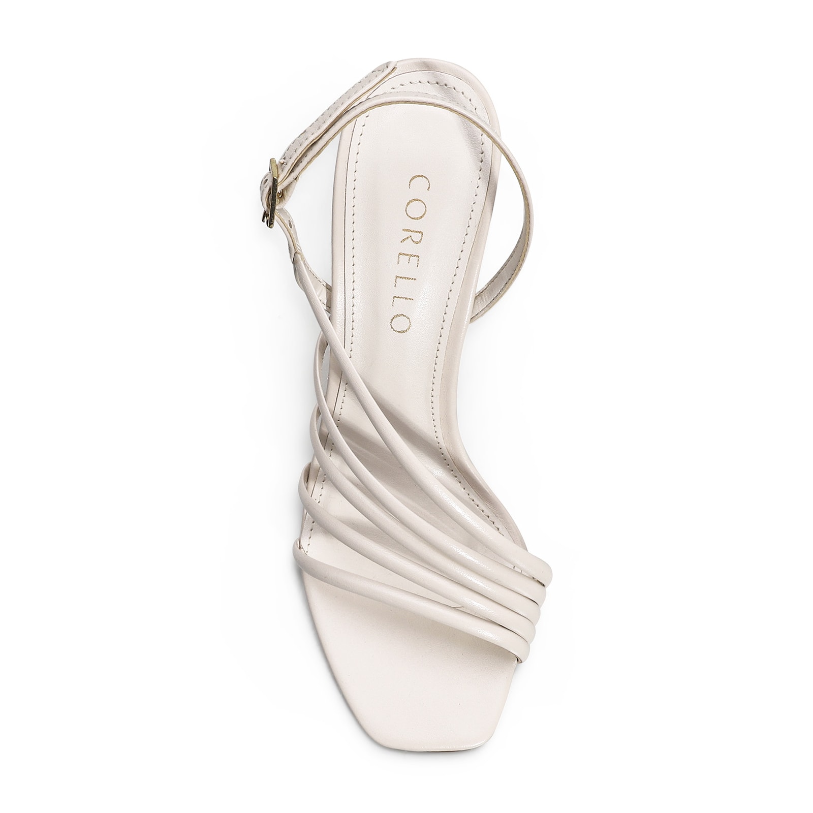 Sandália Couro Off White