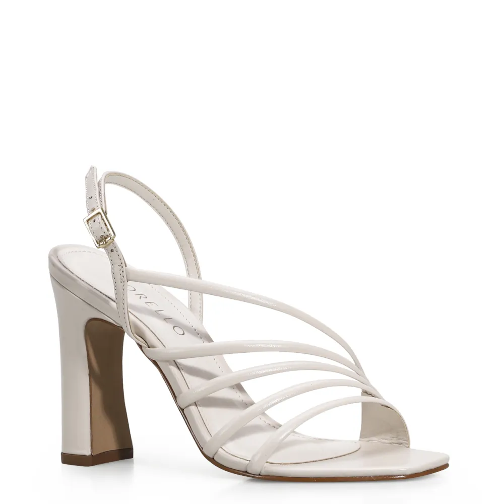 Sandália Couro Off White