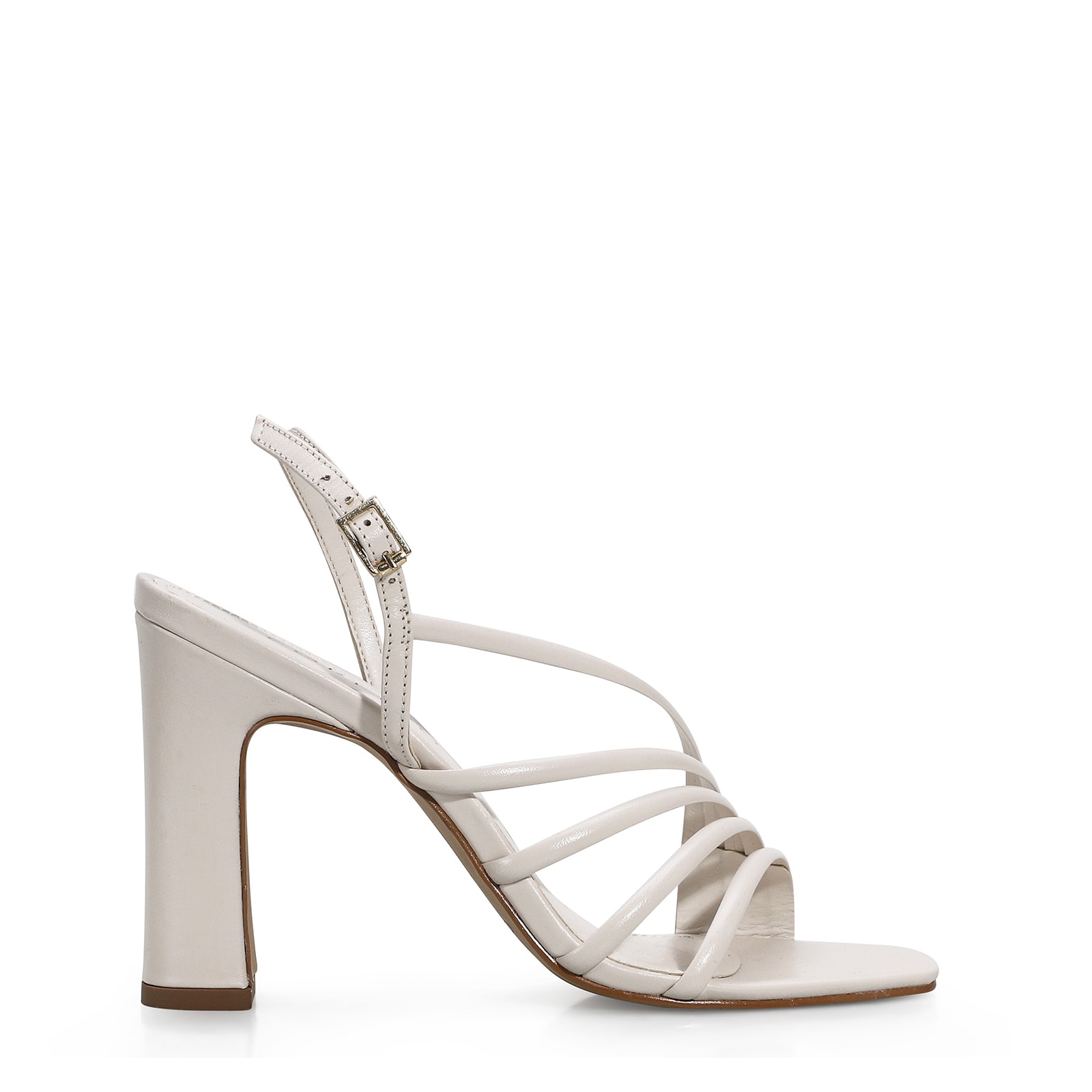 Sandália Couro Off White