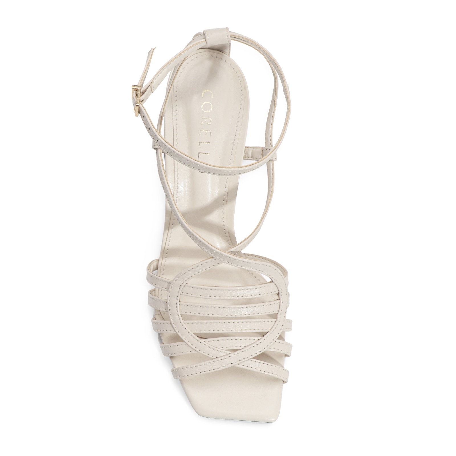 Sandália Couro Off White